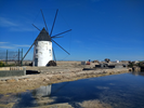 Wind mill at Mar Menor sea